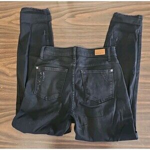 Judy Blue Boyfriend Fit Jeans 5/27 Black Distressed Holes G1